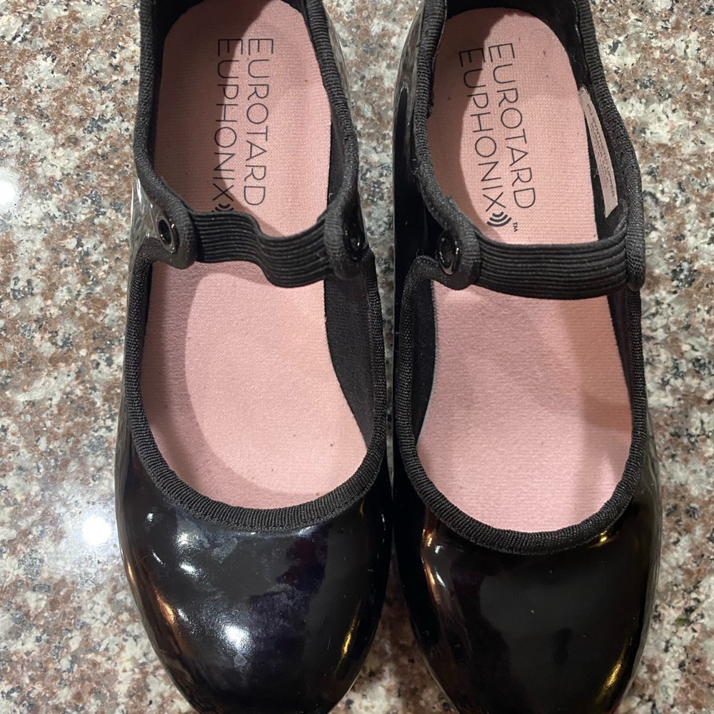 Kids Black Tap Shoes